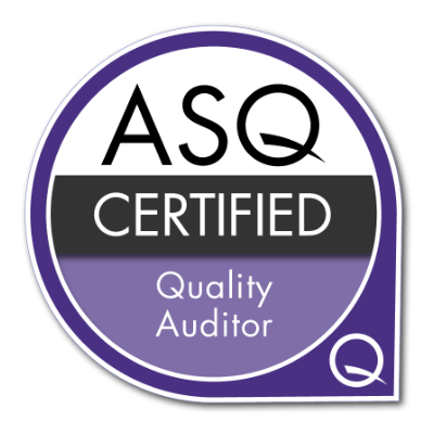 Official ASQ Certified Quality Advisor badge